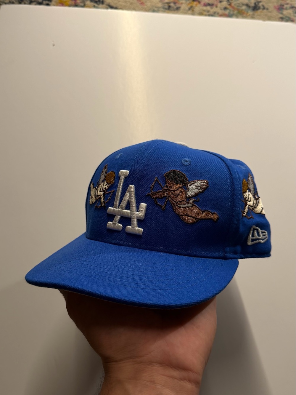 New Era Royal Blue LA Dodgers Cap with Cherub Embroidery